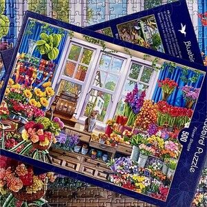 Bluebird Puzzle Flower Shoppe 500pc Jigsaw Puzzle France 500 Speed Puzzle
